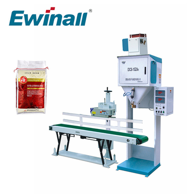 آلة تعبئة وتغليف الأرز الصغيرة Ewinall DCS-15ZA1 لسكر الفول الحبيبي 1 كجم 3 كجم 4 كجم 15 كجم