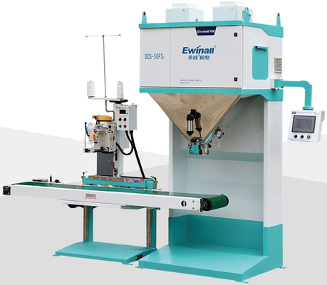 Ewinall آلة تعبئة أكياس الحبوب الغذائية الحبيبية 0.5MPa PLC محرك سيرفو
