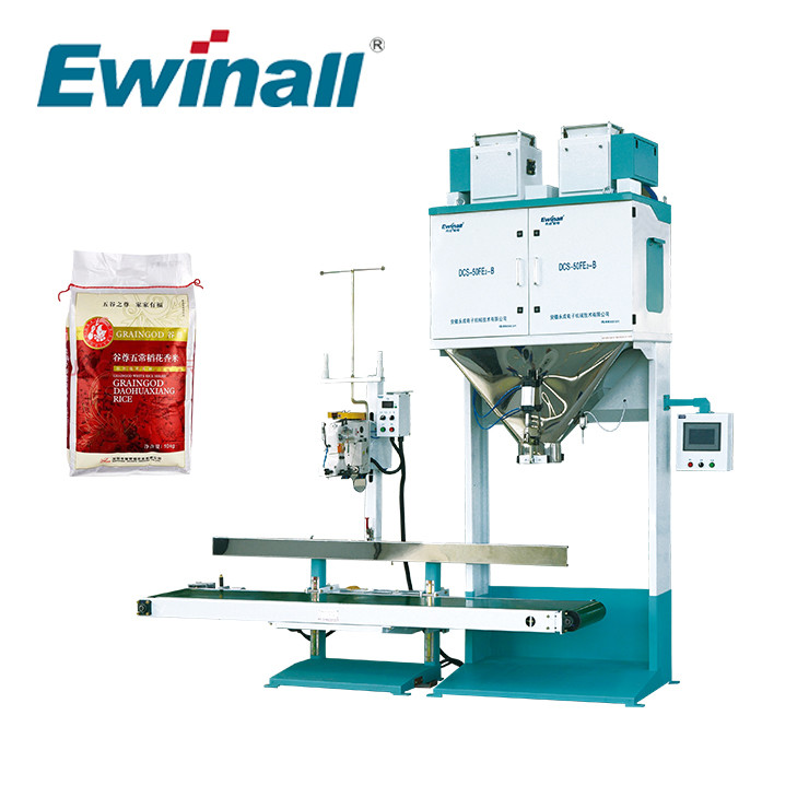 DCS-50FE2-B Ewinall آلة تعبئة الأرز مسحوق وزن موازين التعبئة والتغليف الدقيق استخدام